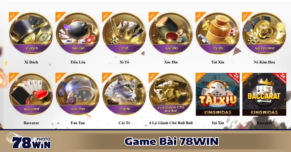 Game bài đổi thưởng tại 78WIN